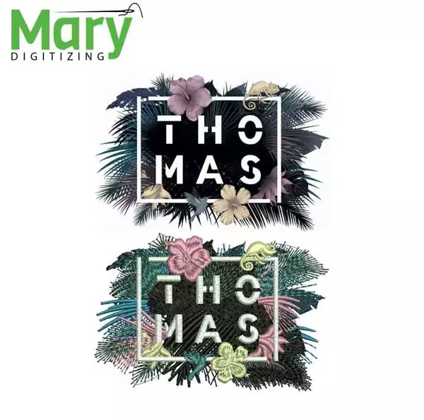 Thomas embroidery digitizing