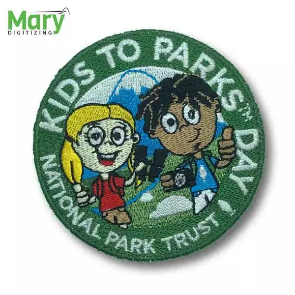 Kids embroidery patches